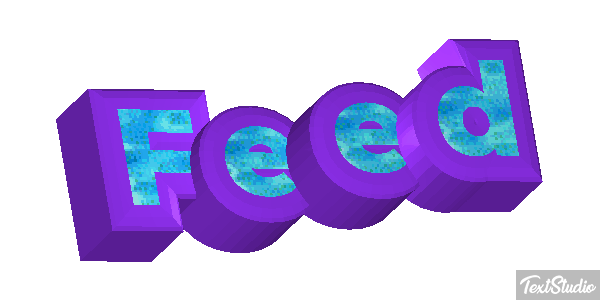 Feed Text effect