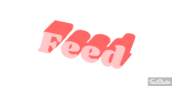 Feed Text effect