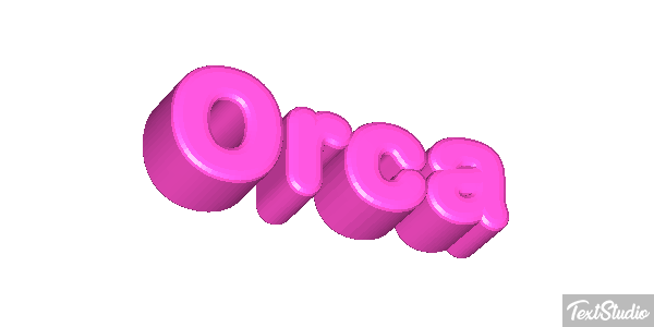 Orca Efecto de texto