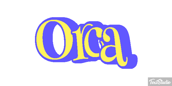 Orca Efecto de texto