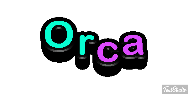 Orca Efecto de texto