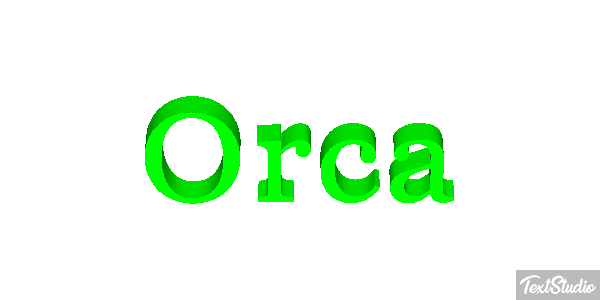 Orca Efecto de texto