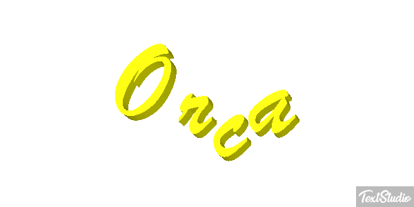 Orca Efecto de texto