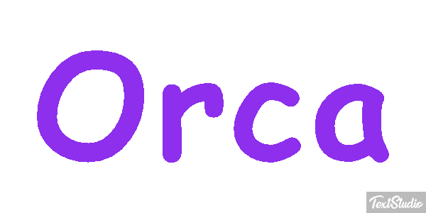 Orca Efecto de texto