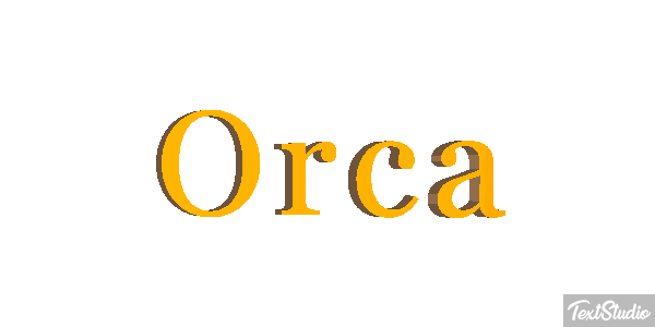 Orca Efecto de texto