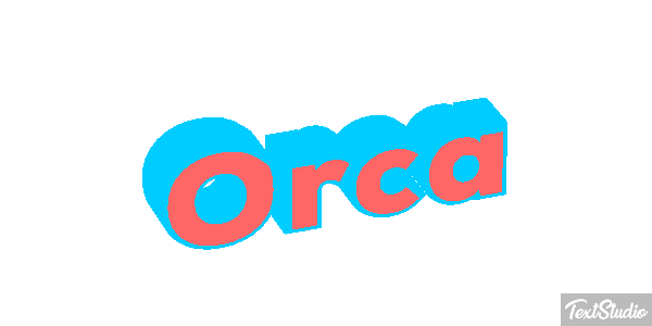 Orca Efecto de texto
