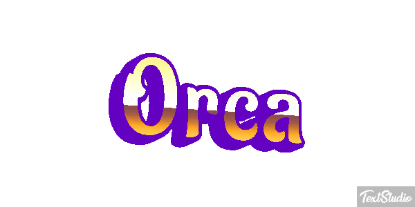 Orca Efecto de texto