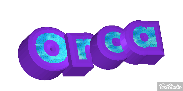 Orca Efecto de texto