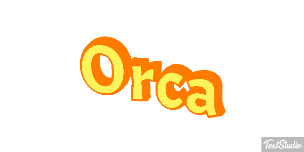 Orca Efecto de texto