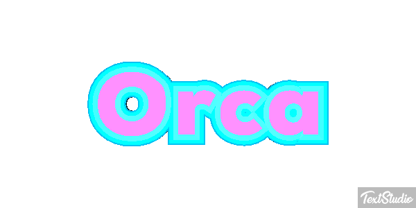 Orca Efecto de texto