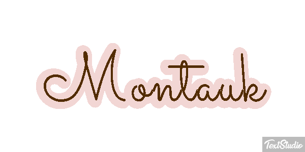 Montauk Effetto testo