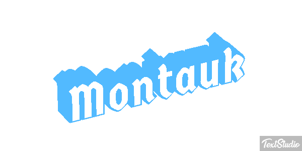 Montauk Effetto testo