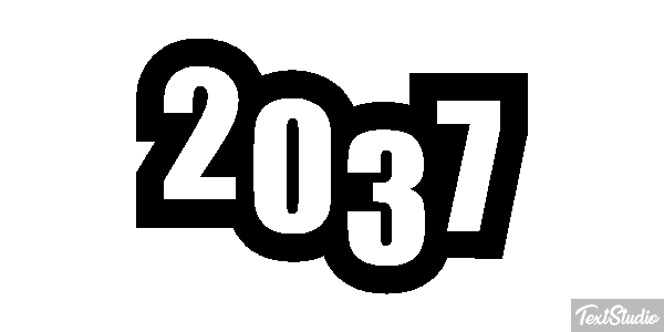 2037 Text effect