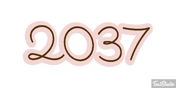 2037 Text effect