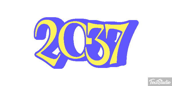 2037 Text effect