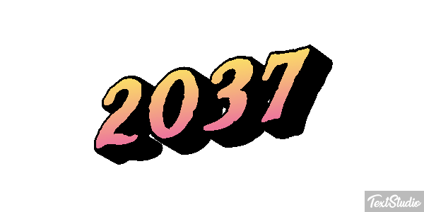 2037 Text effect