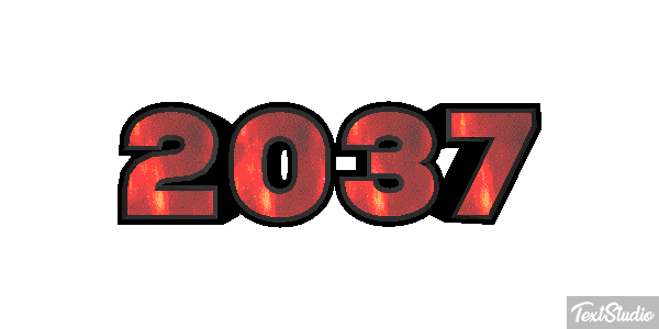 2037 Text effect