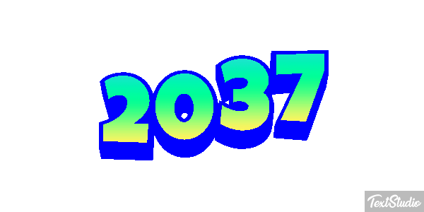 2037 Text effect