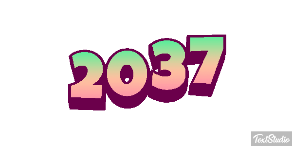 2037 Text effect