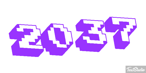 2037 Text effect
