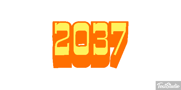 2037 Text effect