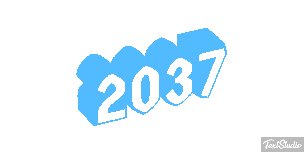 2037 Text effect