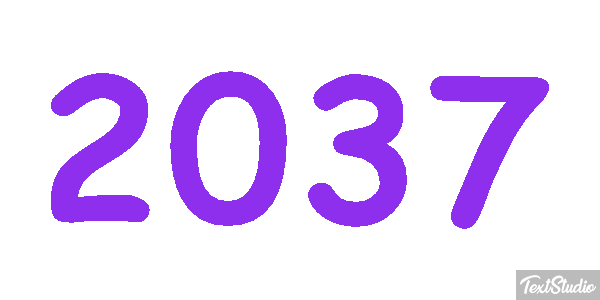 2037 Text effect