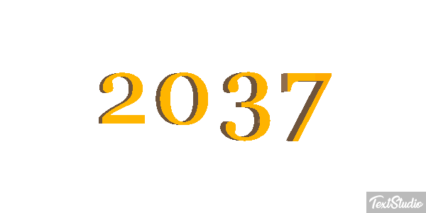 2037 Text effect