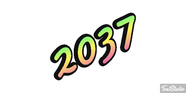 2037 Text effect