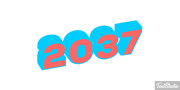 2037 Text effect