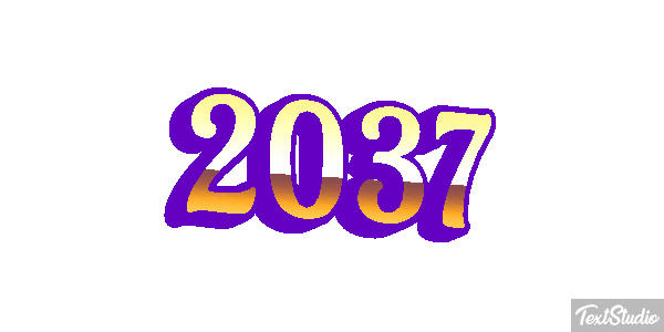 2037 Text effect