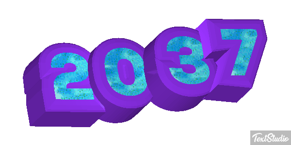2037 Text effect