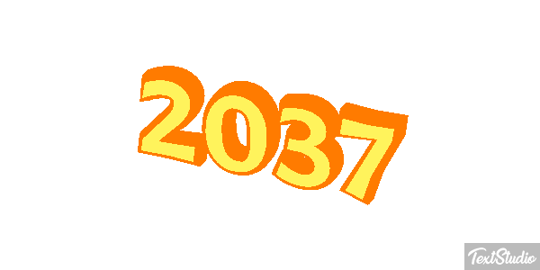 2037 Text effect