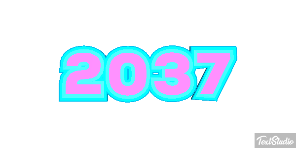 2037 Text effect