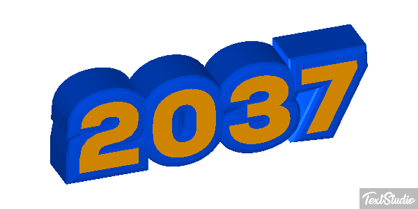 2037 Text effect