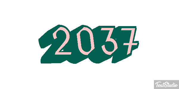 2037 Text effect