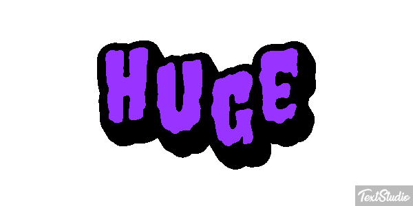Huge Text effect