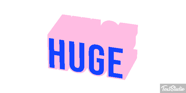 Huge Text effect