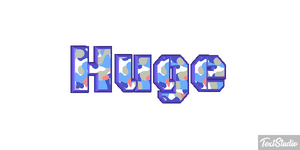 Huge Text effect