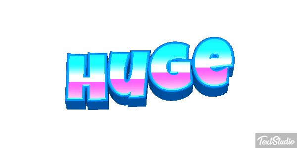 Huge Text effect