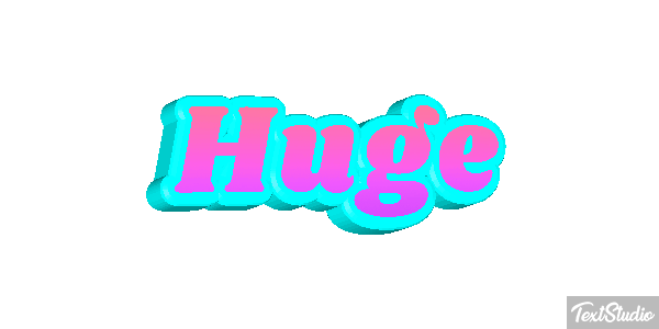 Huge Text effect