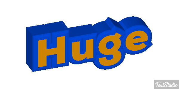 Huge Text effect
