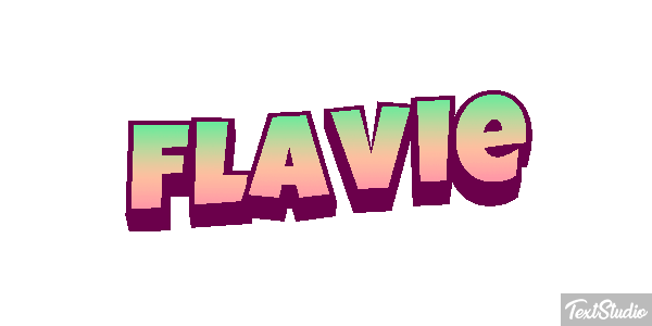 Flavie Text effect