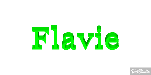 Flavie Text effect