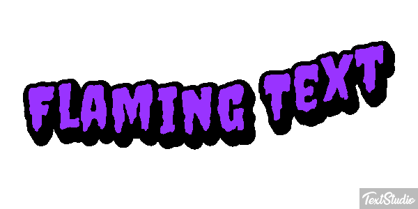Flaming Text Effet de texte
