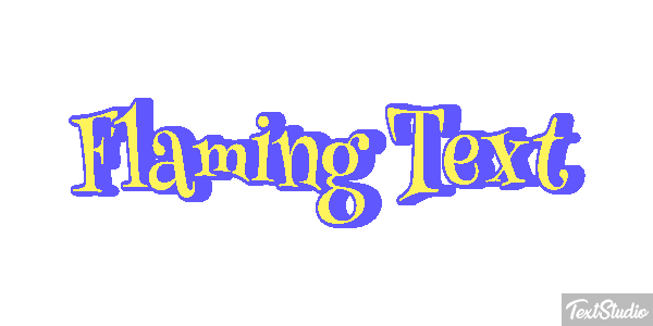 Flaming Text Effet de texte