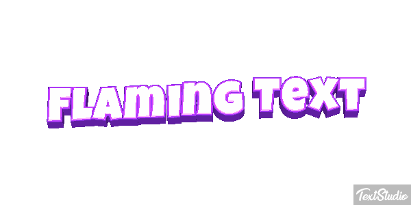 Flaming Text Effet de texte