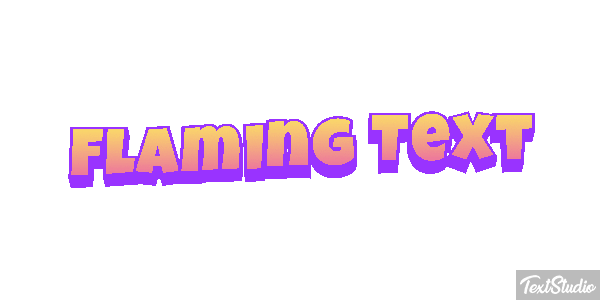Flaming Text Effet de texte