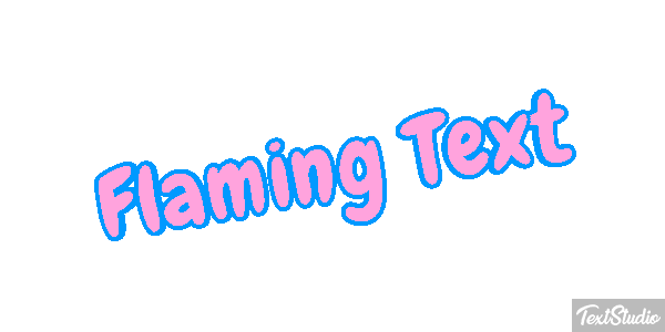 Flaming Text Effet de texte