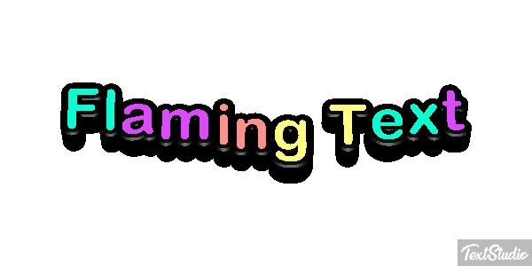 Flaming Text Effet de texte